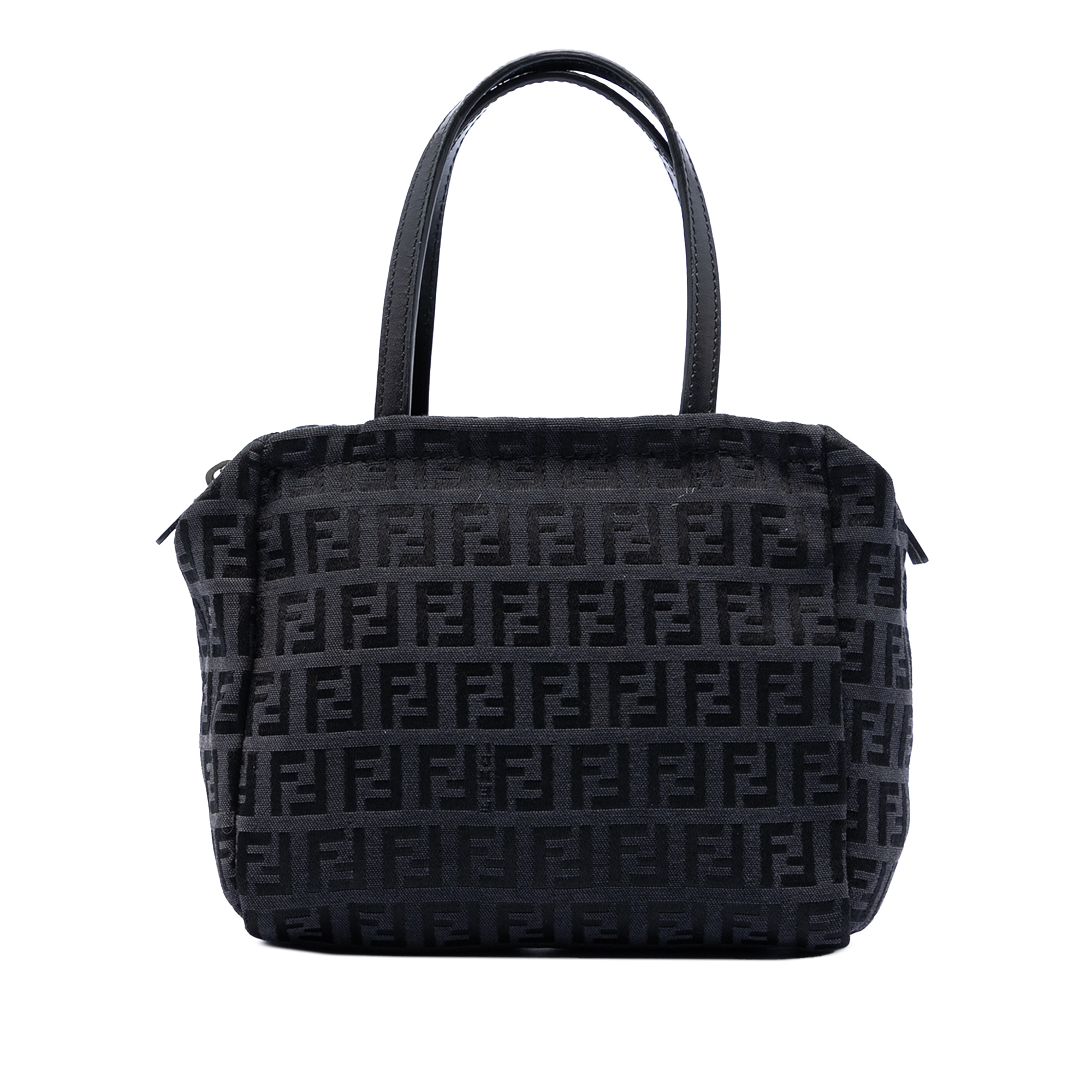 Pre-Loved Fendi Zucchino Canvas Handbag